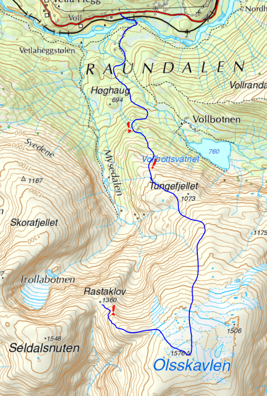 Tungefjellet Raundalsryggen