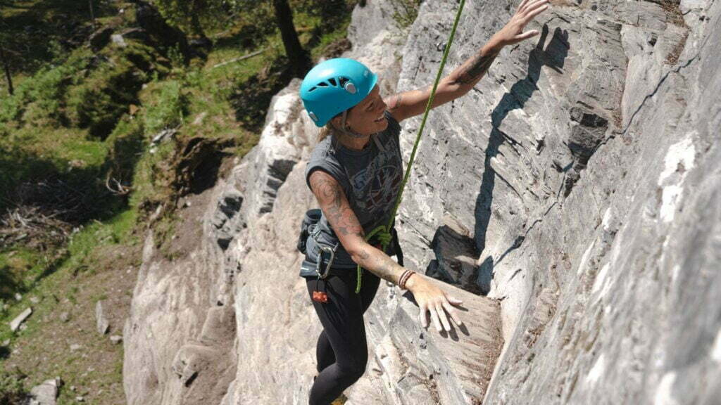 Guided rock climbing