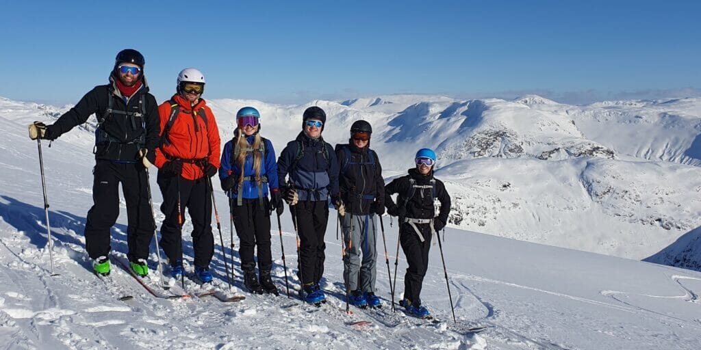 Bedriftsgruppe på topptur